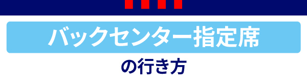 백 센터 지정석