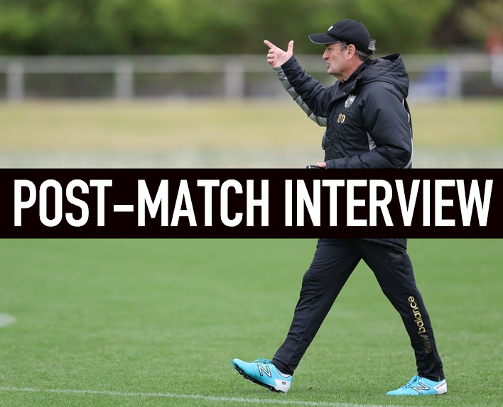 Entrevista após o jogo treino 22/1